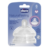 Chicco Natural Feeling Silicone Teats 2pk