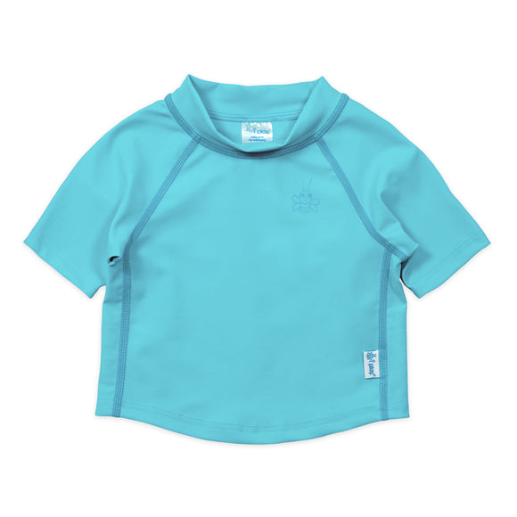 iPlay Short Sleeve Rashguard Shirt - Light Aqua