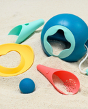 Quut - Beach Set - 1 Mini Ballo + 1 cuppi + 1 Heart Shaper  + 1 Beach Bag