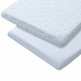 Clevemama Jersey Fitted Sheet 2pk