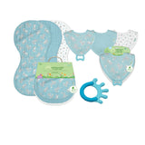 Green Sprouts Newborn Burp Pad and Bib Set
