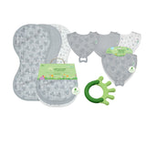 Green Sprouts Newborn Burp Pad and Bib Set