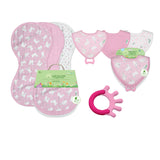 Green Sprouts Newborn Burp Pad and Bib Set