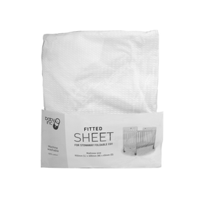 Baby Inc Fitted Sheet - White