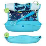 Green Sprouts Snap & Go Silicone Food-catcher Bib 6-18 mo