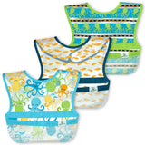 Green Sprouts Snap & Go Wipe-off Bibs (3pk)-9/18mo