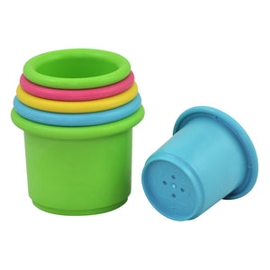 Green Sprouts Sprout Ware Stacking Cups made from Plants (6 cups) - Multicolor - 6mo+