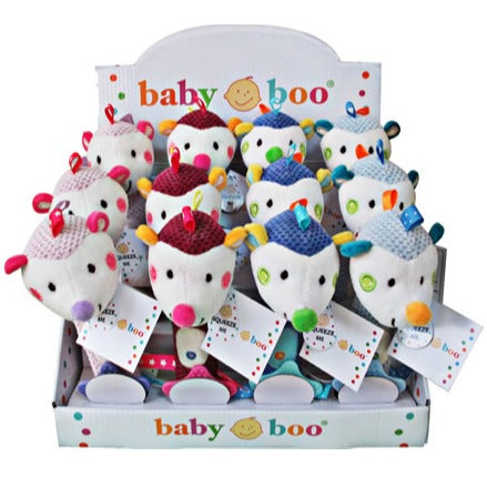 Baby Boo Colourful Hedgehog Squeaker