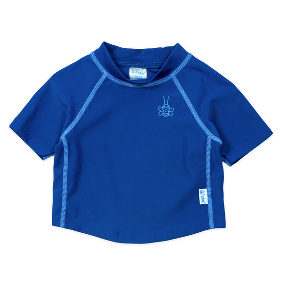 iPlay Short Sleeve Rashguard Shirt-Royal Blue