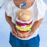 Make Me Iconic Wooden Stacking Burger Toy