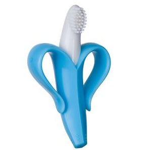 Baby Banana Brush Teether / Toothbrush - Blue