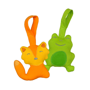 Green Sprouts Adventure Friends made from Organic Cotton (2pk)-Orange/Green Set-3mo+