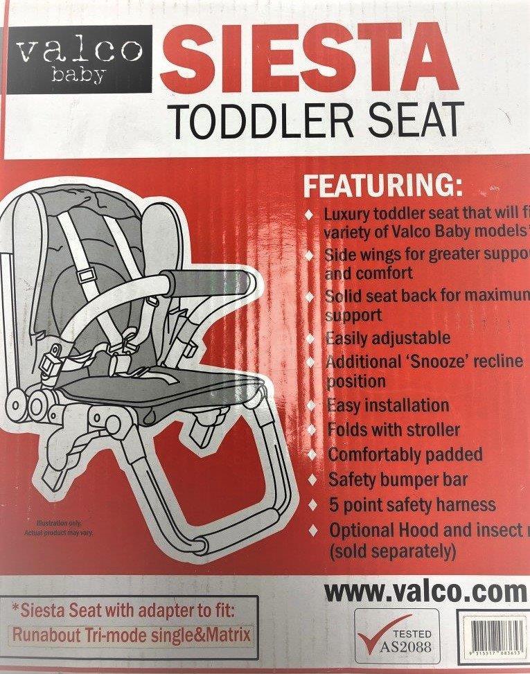 Valco Baby Siesta Toddler Seat – Baby Things Zetland