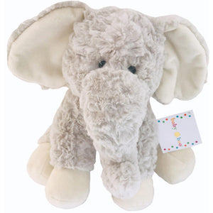 Baby Boo Fluffy Elephant - Grey