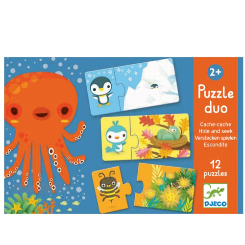 Djeco Duo Hide and Seek 24pc Puzzle