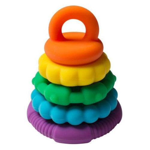 Jellystone Designs Rainbow Stacker and Teether Toy