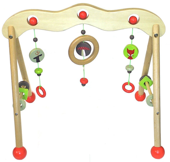 Discoveroo Wooden Baby Play Gym - Woodland Adventure